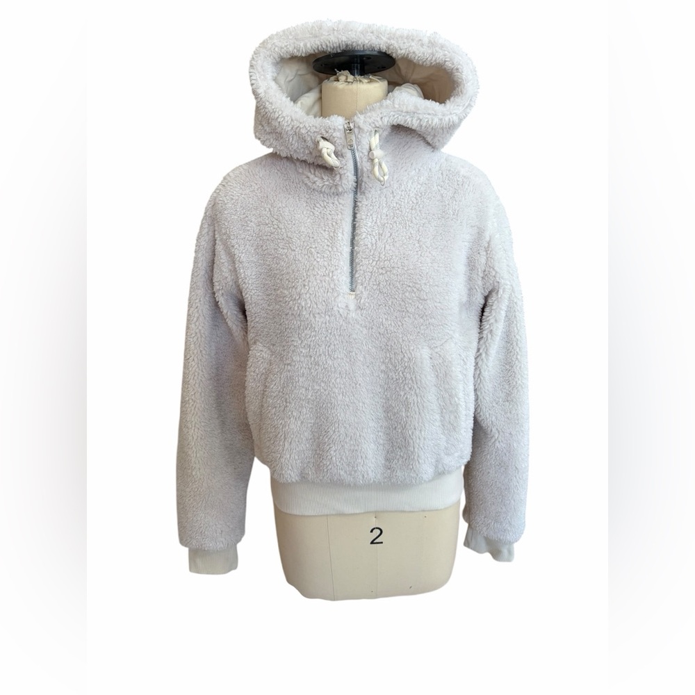 Lululemon 1/4 zip cropped Sherpa‎ pullover size 4 - Picture 2 of 7